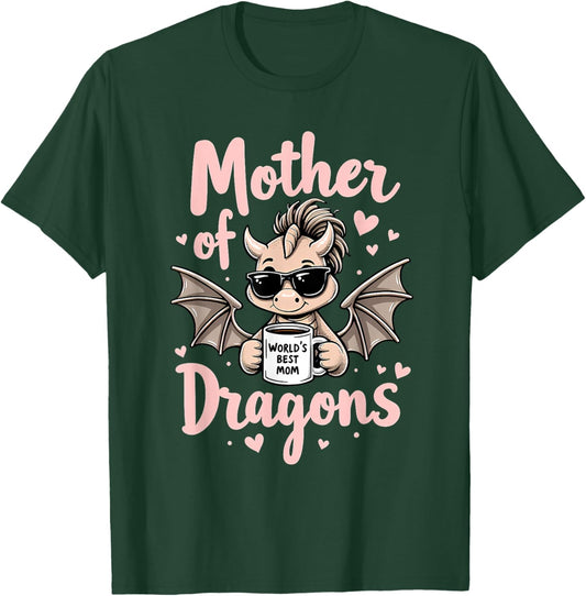 Mother's Day Gift Mother of Dragons T-Shirt - T-Shirt | Forest