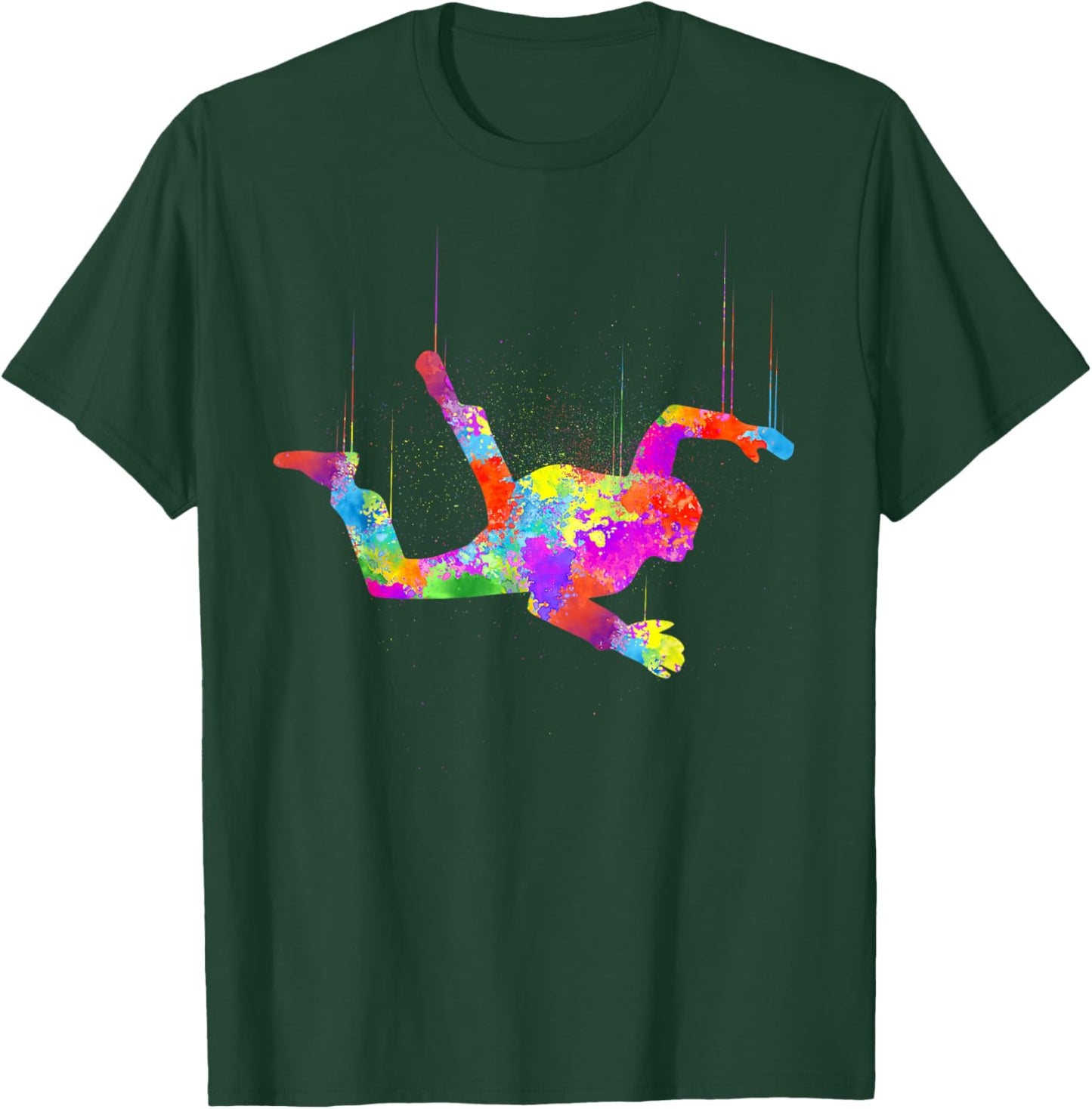Cool Skydiving Art Women Indoor Skydive Sky Diving T-Shirt - T-Shirt | Forest