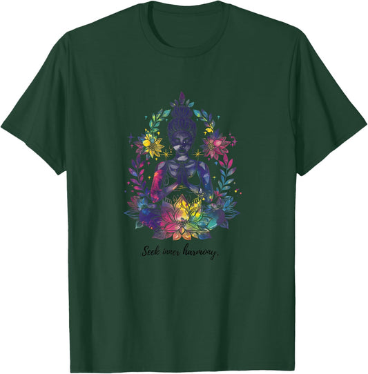 Embrace Serenity - Mindful Mantras & Zen Inspirations T-Shirt - T-Shirt | Forest