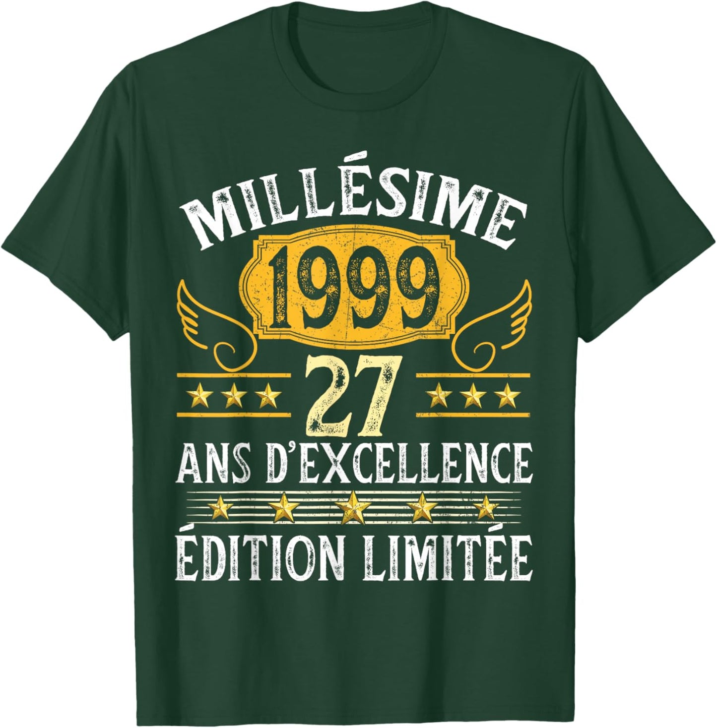 Vintage 1999 27 Years Birthday Man Woman Vintage 1999 T-Shirt - T-Shirt | Forest