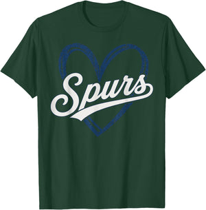 Vintage Spurs Retro Classic Gifts Women Kids T-Shirt - T-Shirt | Forest