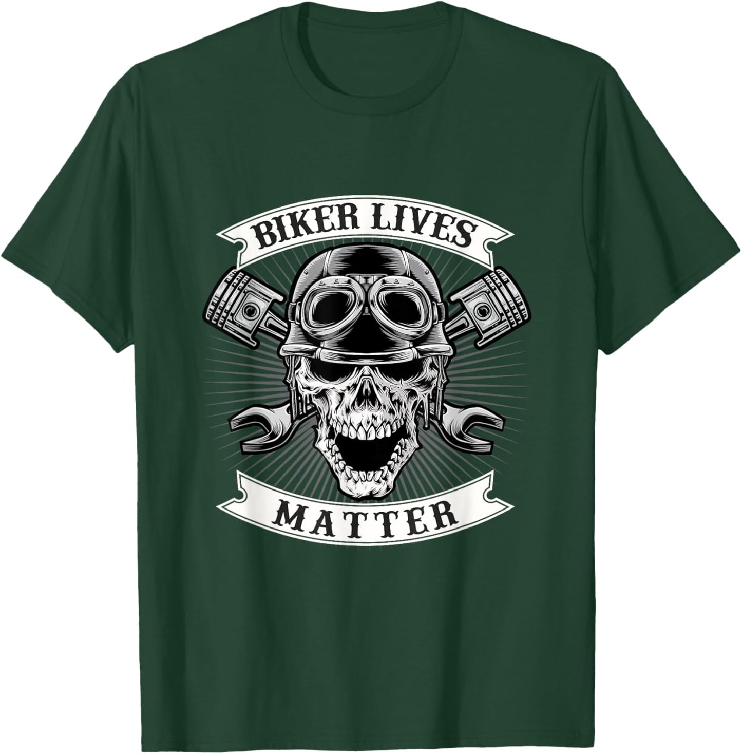 Biker Lives Matter - Biker Motorcycle Motorcycling T-Shirt - T-Shirt | Forest