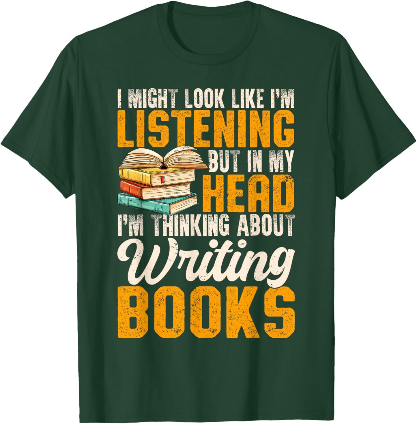 Funny Writer Book Published Author Writers Men Women T-Shirt - T-Shirt | Forest