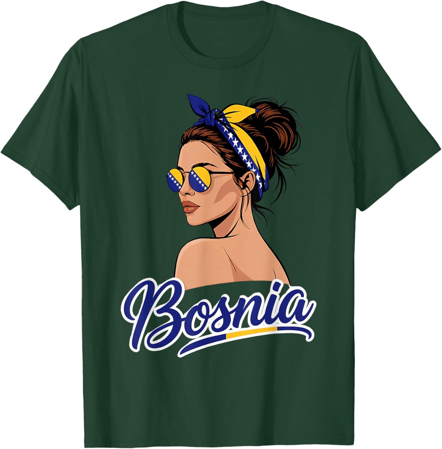 Bosnien und Herzegowina Flagge Bosnian Pride T-Shirt - T-Shirt | Forest