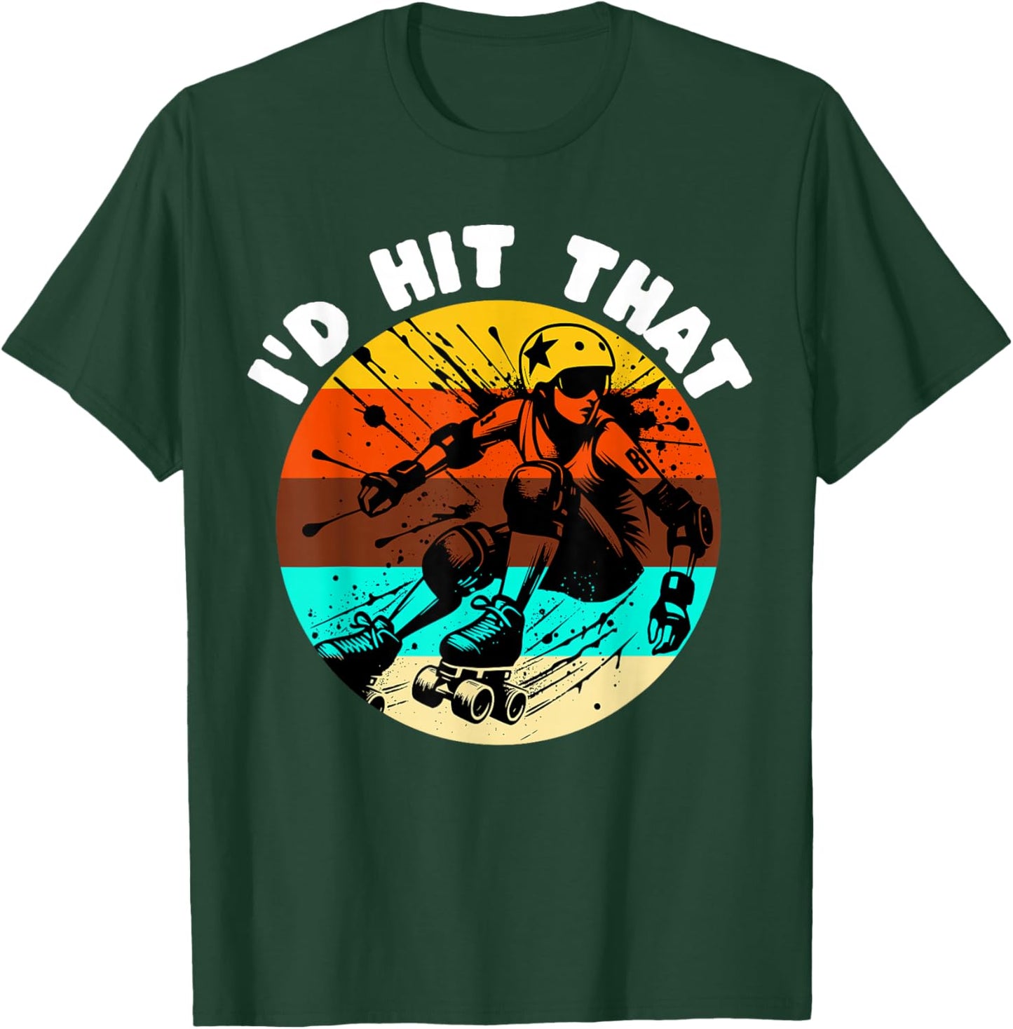 Roller Derby Player Roller Derby T-Shirt - T-Shirt | Forest