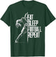 Eat Sleep Football Repeat Football Lovers Youth Kids Boys T-Shirt - T-Shirt | Forest
