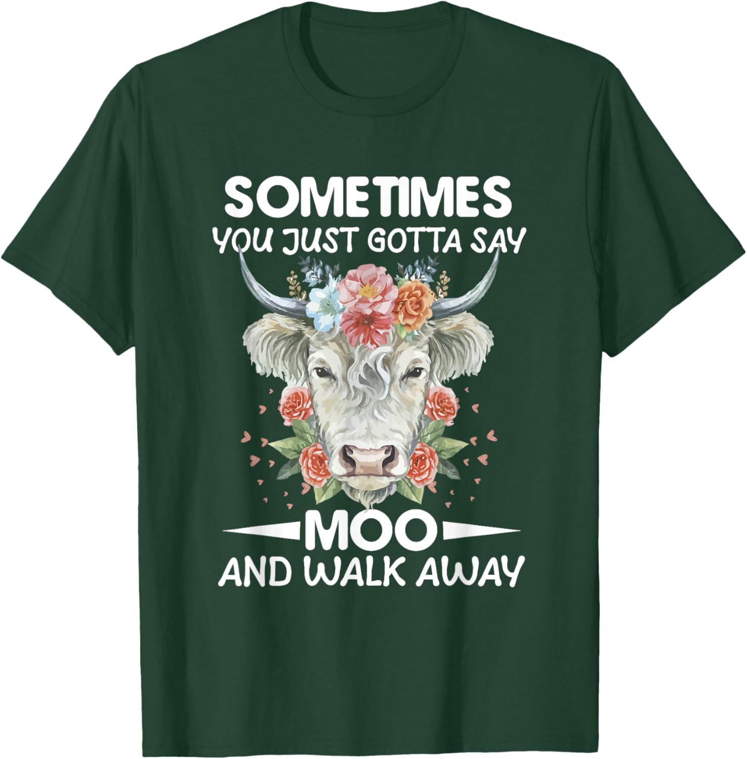 Funny Cow Owner Saying Farmer Quote Cow Lover Cows T-Shirt - T-Shirt | Forest
