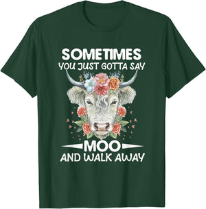 Funny Cow Owner Saying Farmer Quote Cow Lover Cows T-Shirt - T-Shirt | Forest