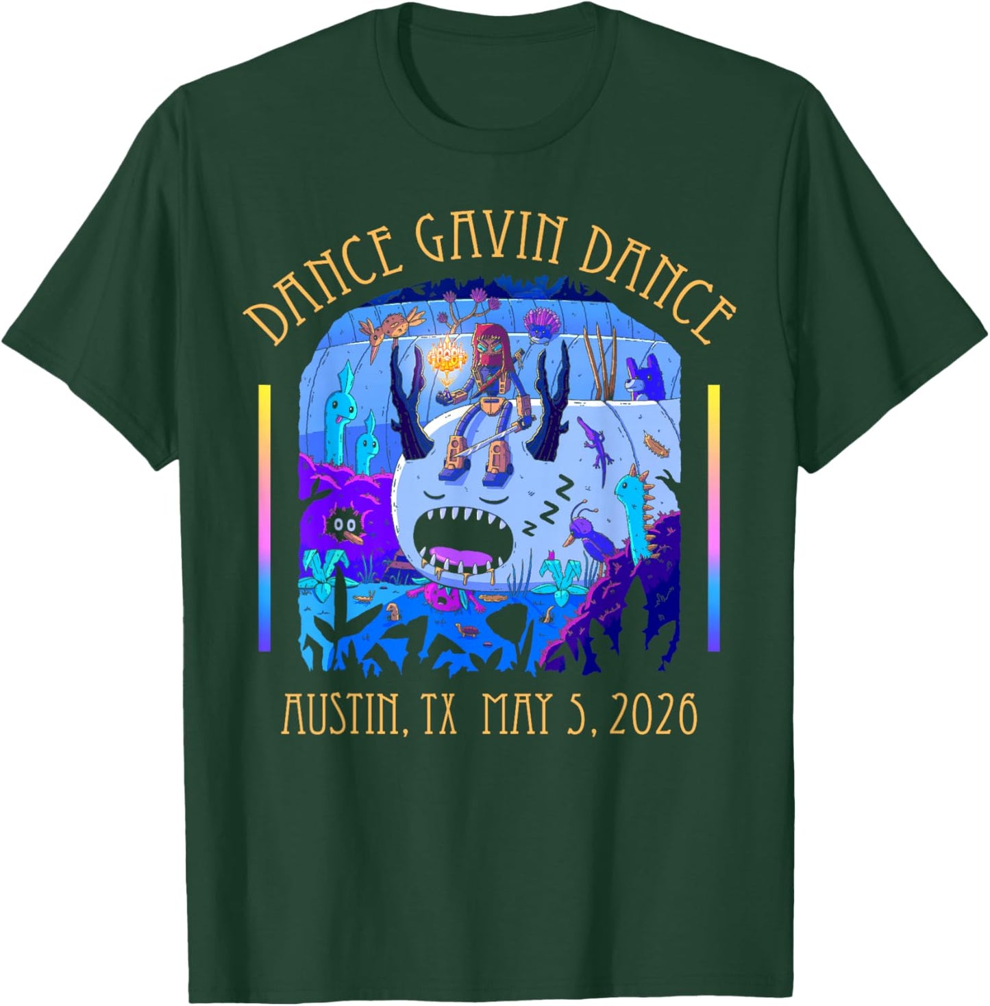 Dance Gavin Dance 2026 Tour Austin T-Shirt - T-Shirt | Forest