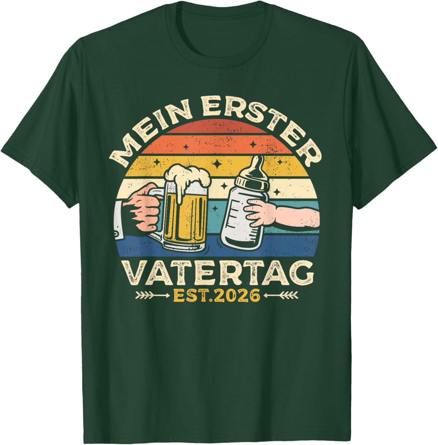 Mein Erster Vatertag Lustiges Vatertagsgeschenk Für Papa T-Shirt - T-Shirt | Forest