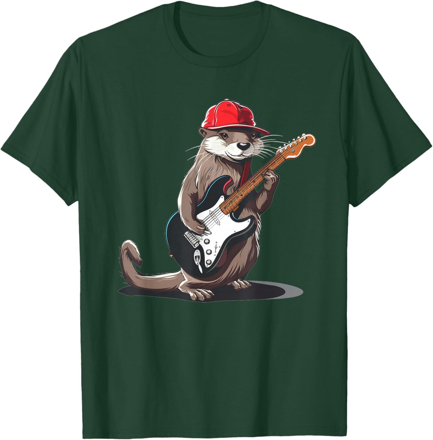 Cool Looking Guitar Otter Costume for Adults and Kids T-Shirt - T-Shirt | Forest