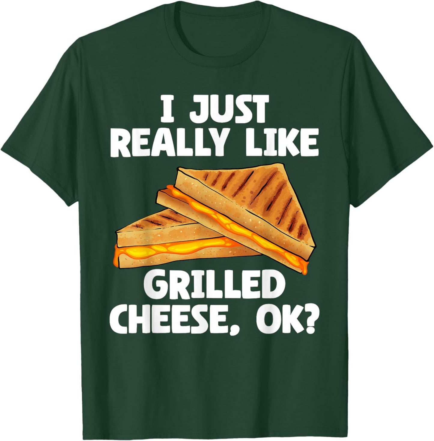 Funny Grilled Cheese Art Women I Love Grilled Cheese T-Shirt - T-Shirt | Forest