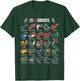 Calendar 2026 Circuit Race Car Silhouette T-Shirt - T-Shirt | Forest