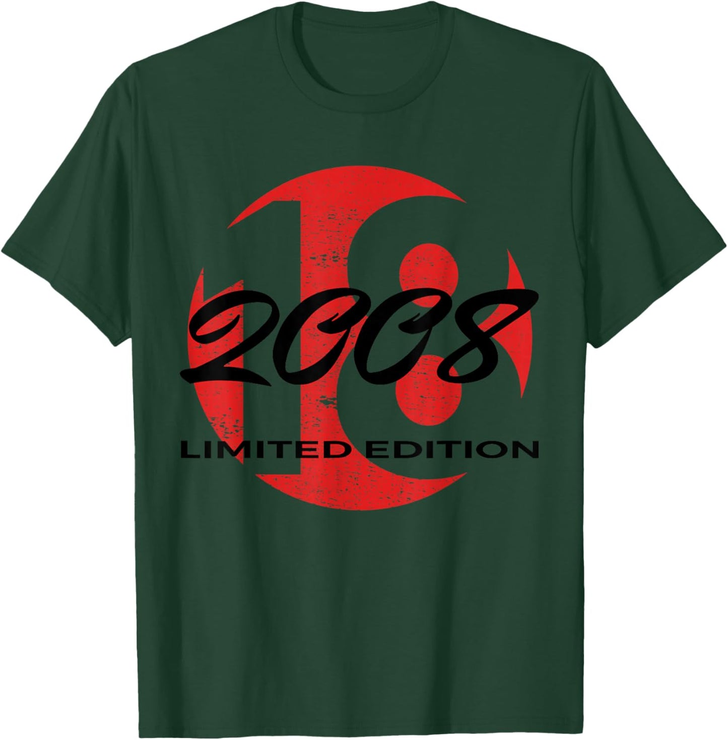 18th Birthday Girl Boy 18 Years 2008 Funny Gift T-Shirt - T-Shirt | Forest