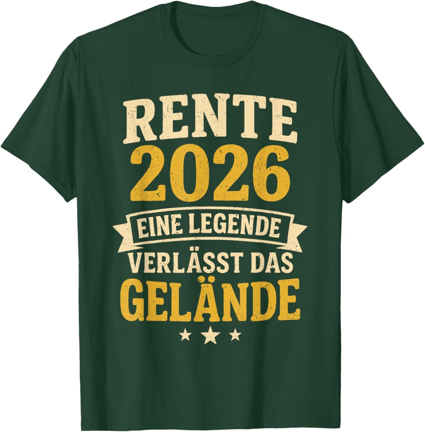 Rente 2026 A Legend Leaves The Terrain Funny Pensioner T-Shirt - T-Shirt | Forest
