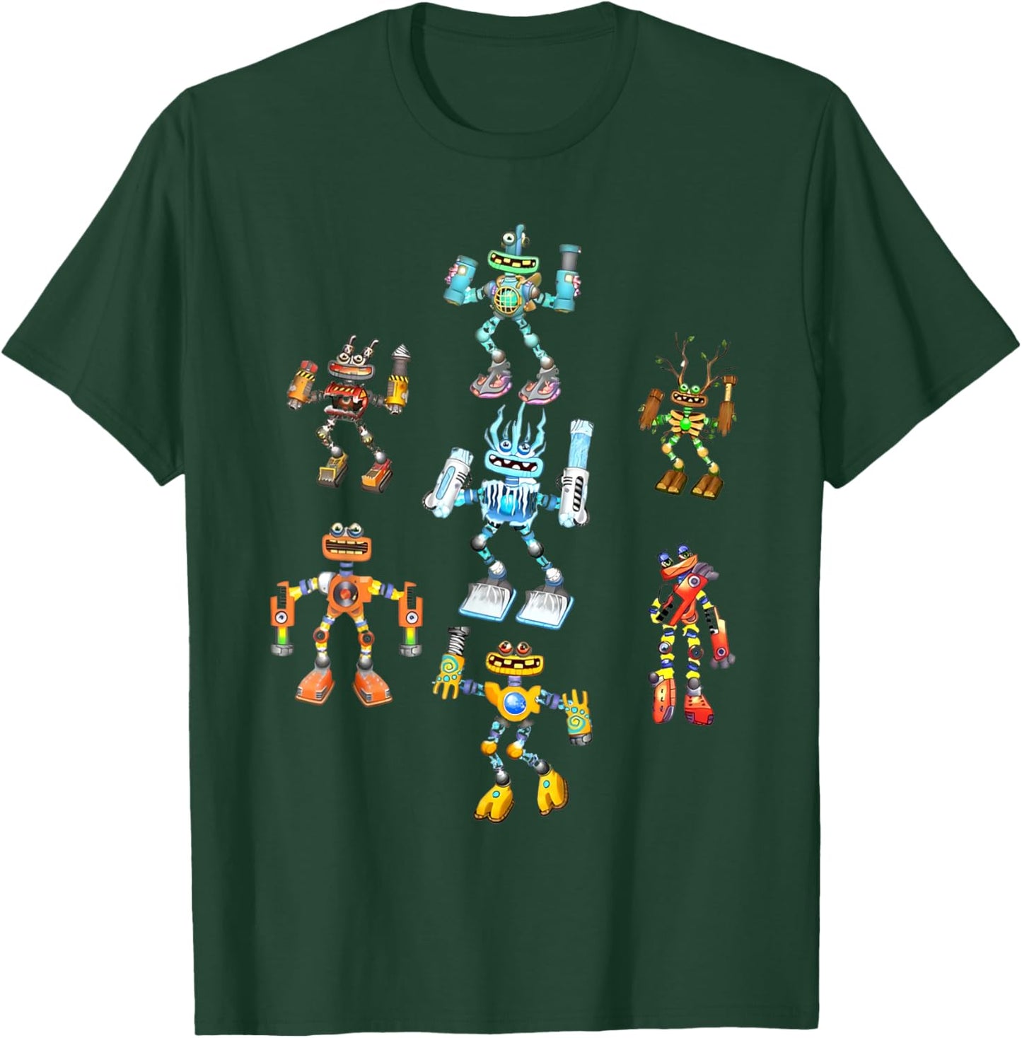 Singing Monsters Plush Robots Costume T-Shirt - T-Shirt | Forest