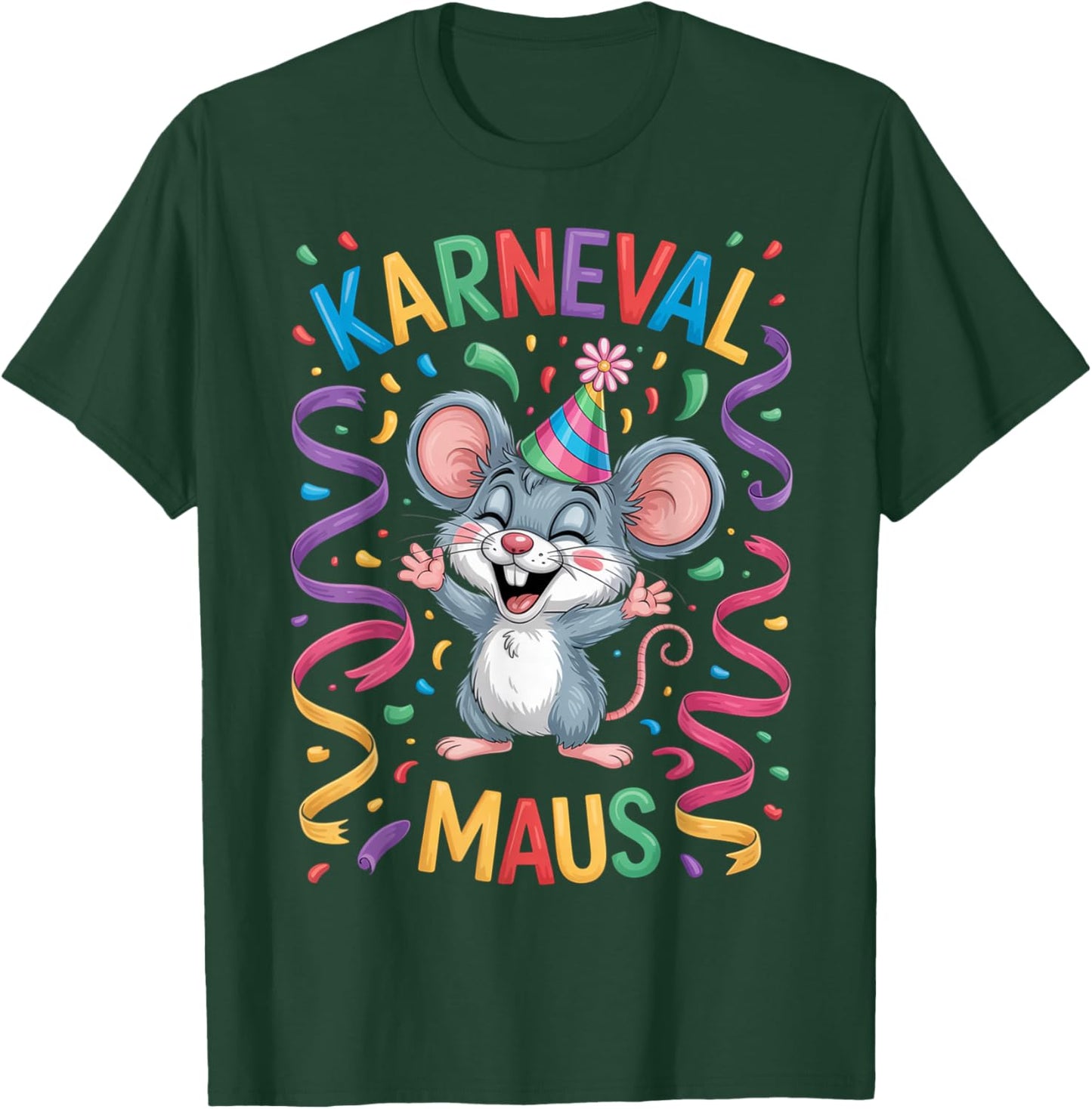 Carnival Mouse Carnival Cologne For Cologne Alaaf Carnival Mouse T-Shirt - T-Shirt | Forest