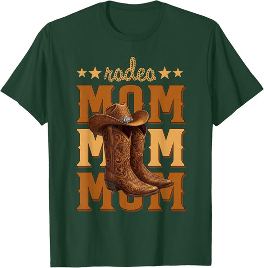 Rodeo Mom Western Country Family Birthday Boy Girl T-Shirt - T-Shirt | Forest