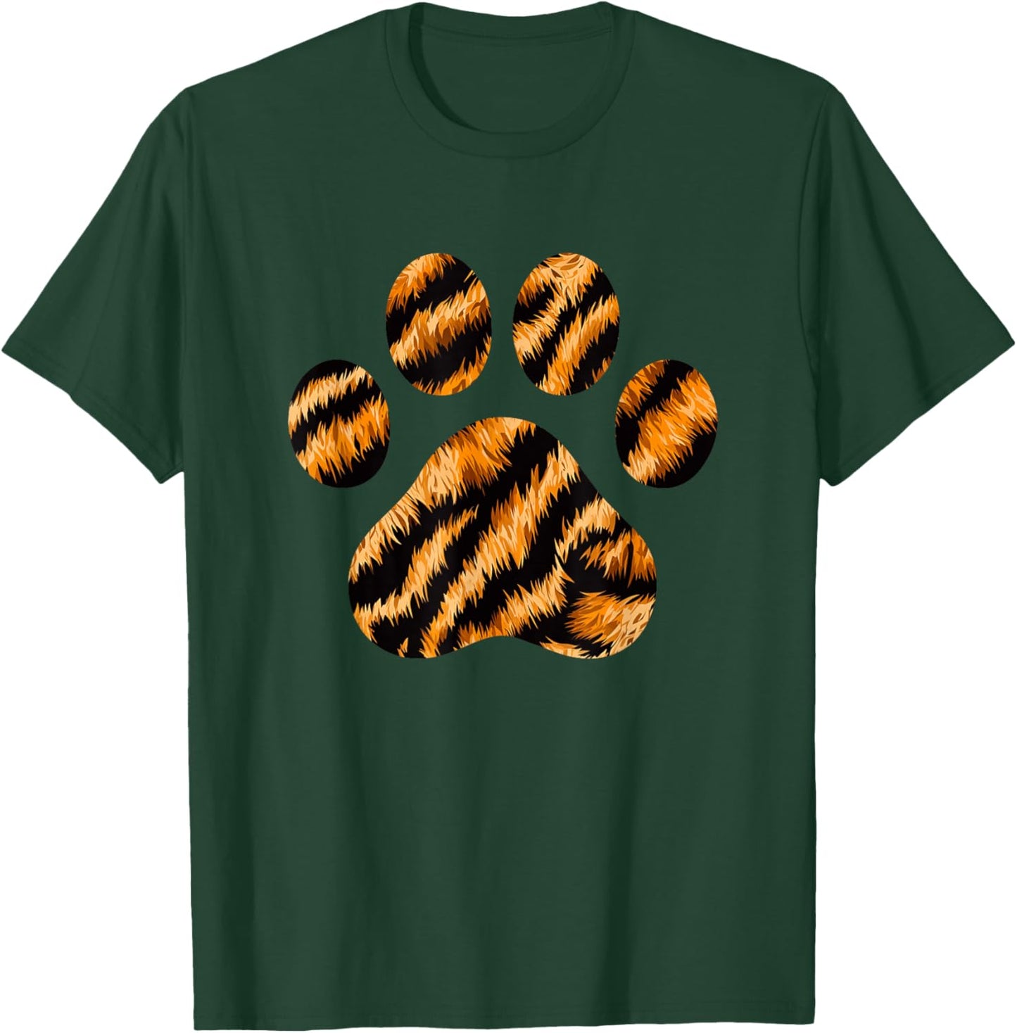 Animal Print Paw Tiger T-Shirt - T-Shirt | Forest