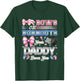 Burnouts or Bows Daddy Loves You Gender Reveal Party T-Shirt - T-Shirt | Forest