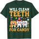 Will Clean Teeth for Candy Dental Assistant Spooky Halloween T-Shirt - T-Shirt | Forest