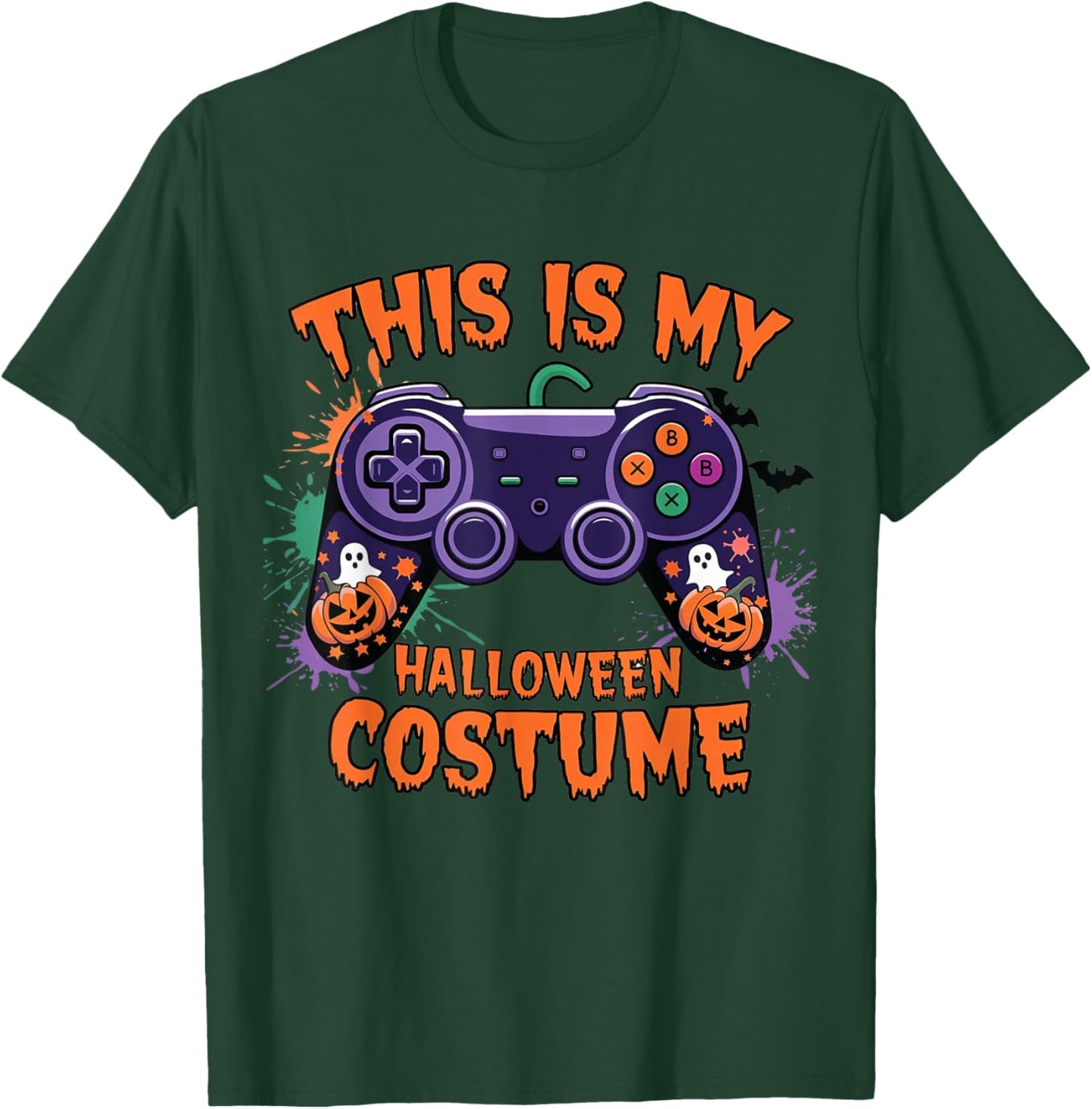Spooky Gaming Outfits This Is My Halloween Costume Video Game Controller Boys T-Shirt - T-Shirt | Forest