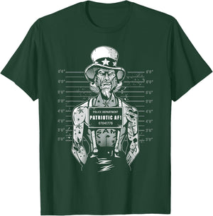 America Most Wanted Police Department Patriotic AF T-Shirt - T-Shirt | Forest