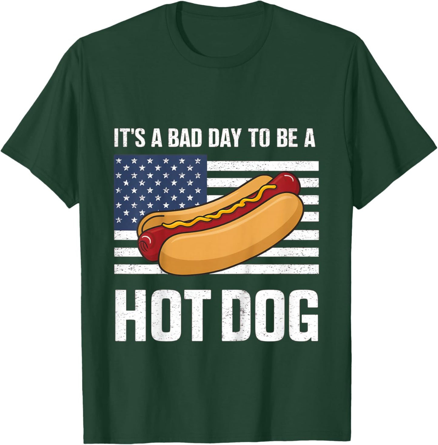 Kids Bad Day to Be A Hot Dog Shirt Toddler T-Shirt - T-Shirt | Forest