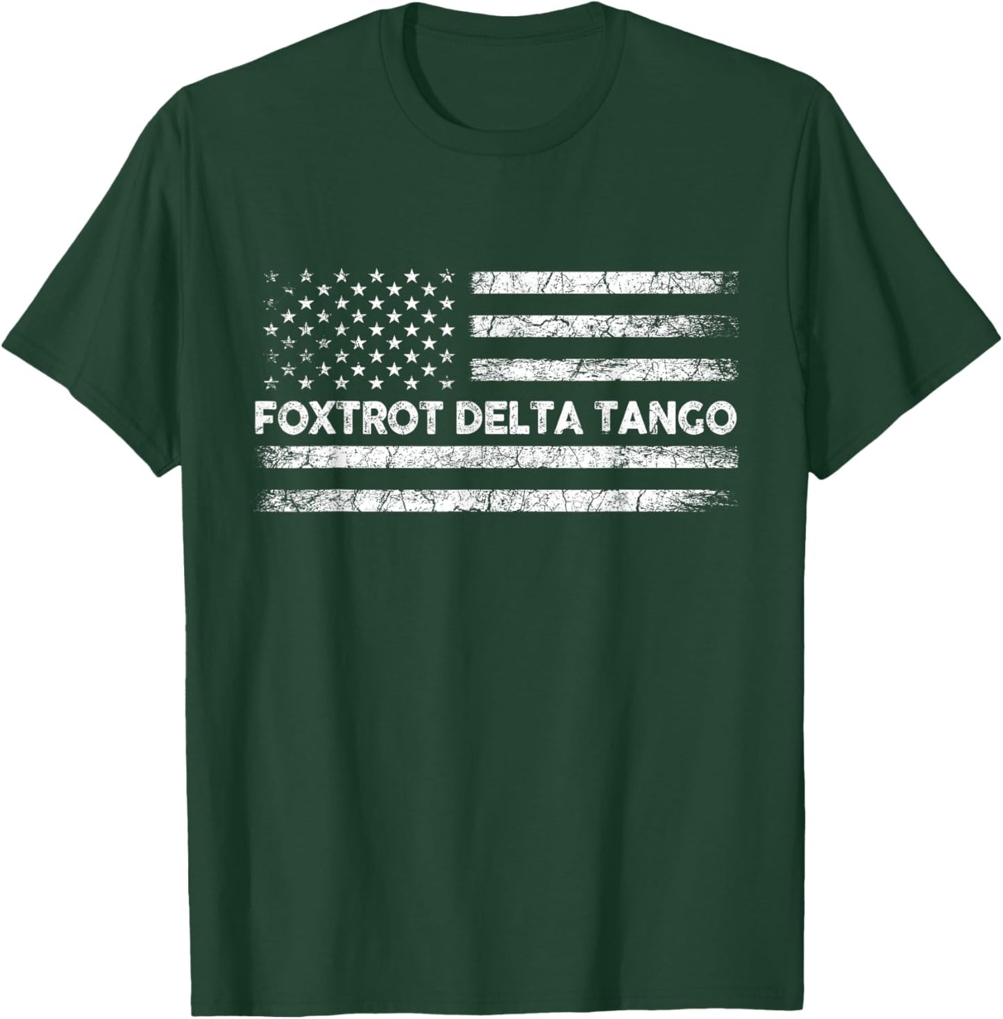 Foxtrots Delta Tangos Funny US Flag Foxtrots Deltas Tangos T-Shirt - T-Shirt | Forest