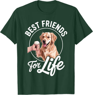Funny Golden Retriever Art Women Golden Retriever T-Shirt - T-Shirt | Forest