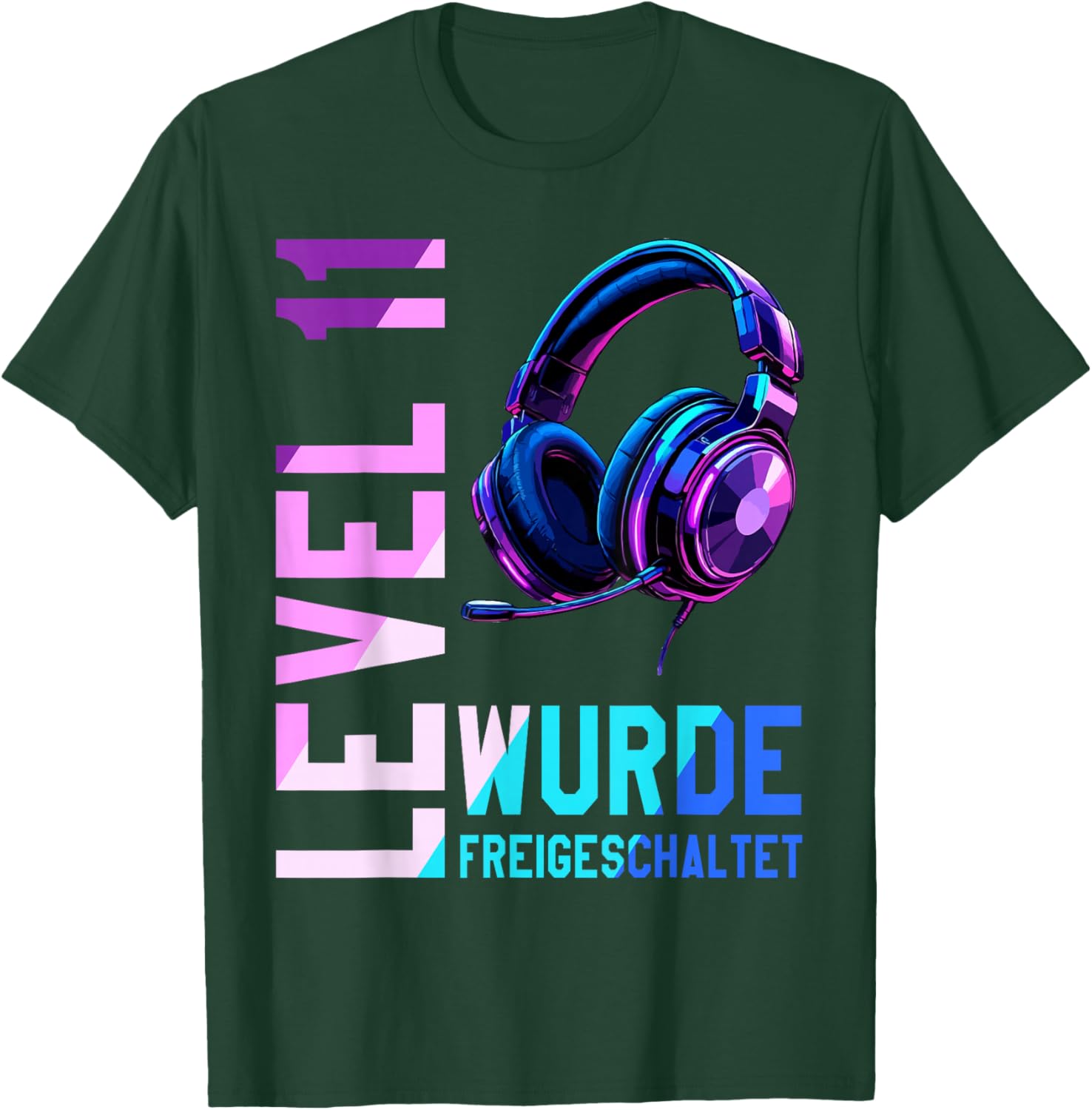 11. Geburtstag Junge Mädchen 11 Jahre Level 11 T-Shirt - T-Shirt | Forest