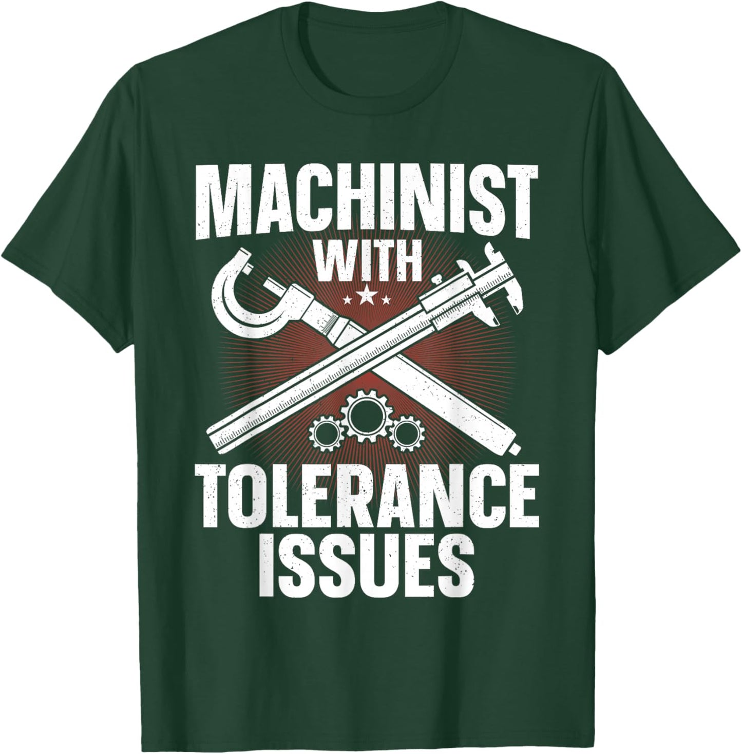 Funny Machinist Art Dad Women CNC Machine Operator T-Shirt - T-Shirt | Forest