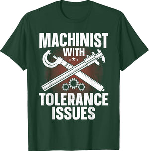 Funny Machinist Art Dad Women CNC Machine Operator T-Shirt - T-Shirt | Forest