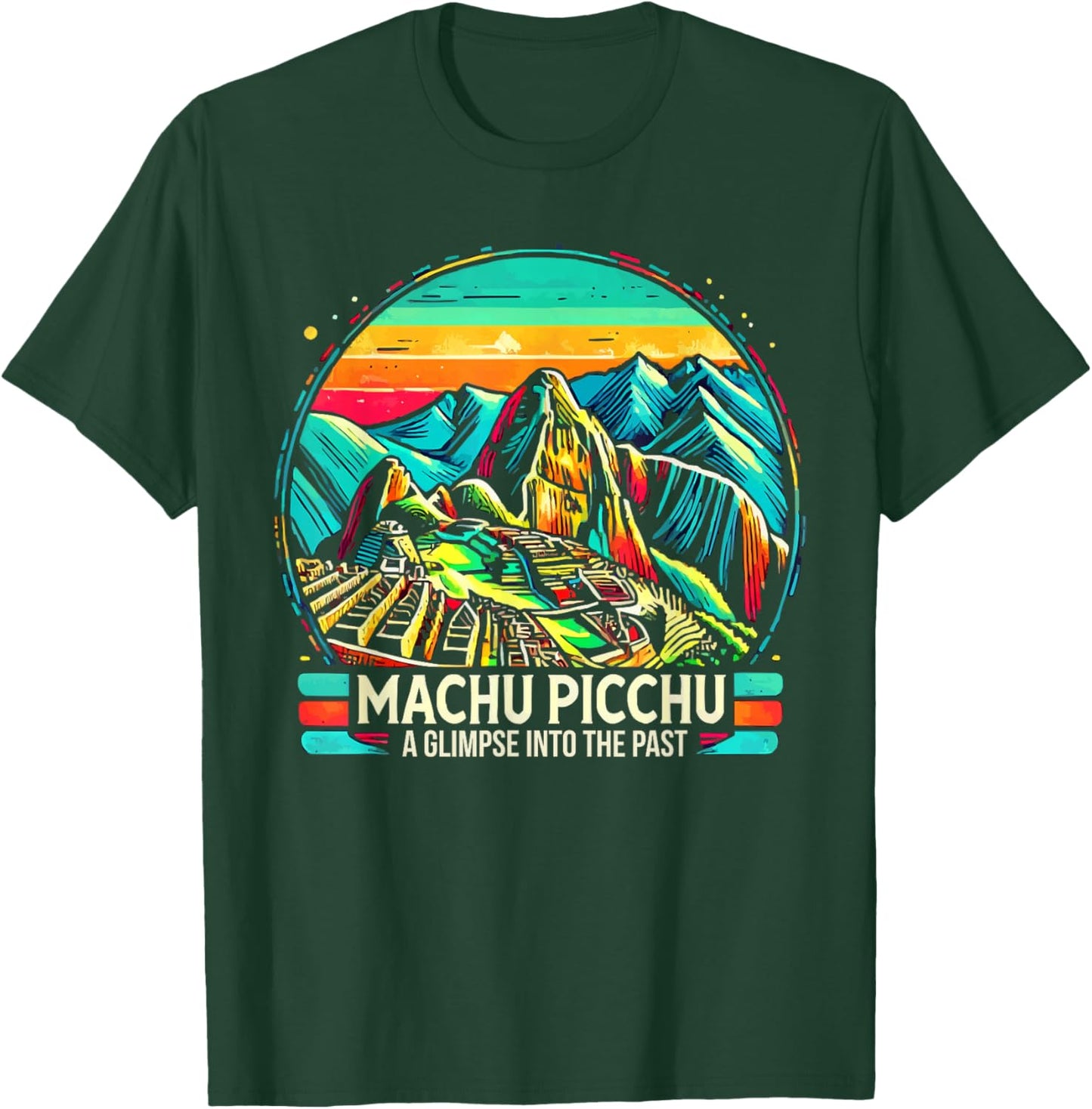 Machu Picchu Design Inca Trail Incan Empire Peru T-Shirt - T-Shirt | Forest