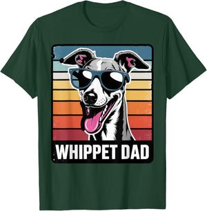 Whippet Dad Pet Whippet Owner Dog Trainer Whippet T-Shirt - T-Shirt | Forest