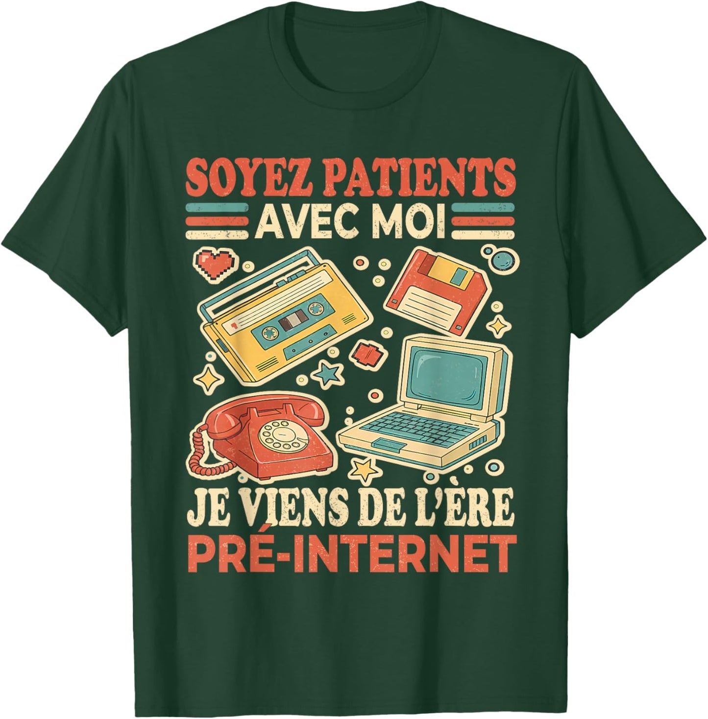Vintage Nostalgia - Humour pour Vieux T-Shirt - T-Shirt | Forest