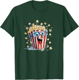 Stunning Popcorn Costume with Shades T-Shirt - T-Shirt | Forest