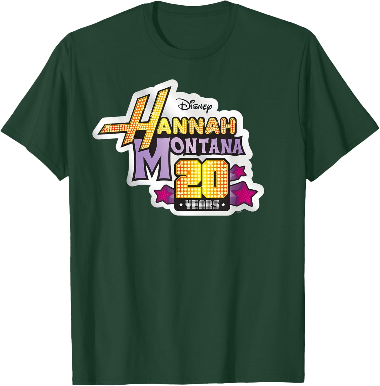 Disney Hannah Montana 20th Anniversary Official Logo T-Shirt - T-Shirt | Forest