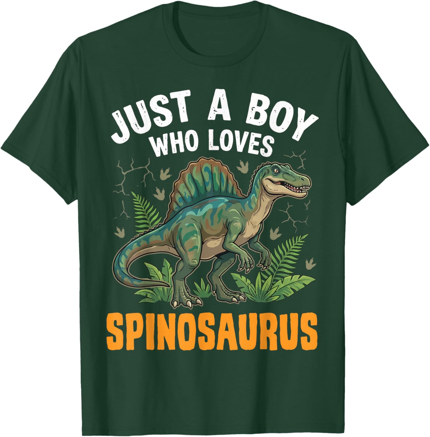 Just A Boy Who Loves Spinosaurus T-Shirt - T-Shirt | Forest