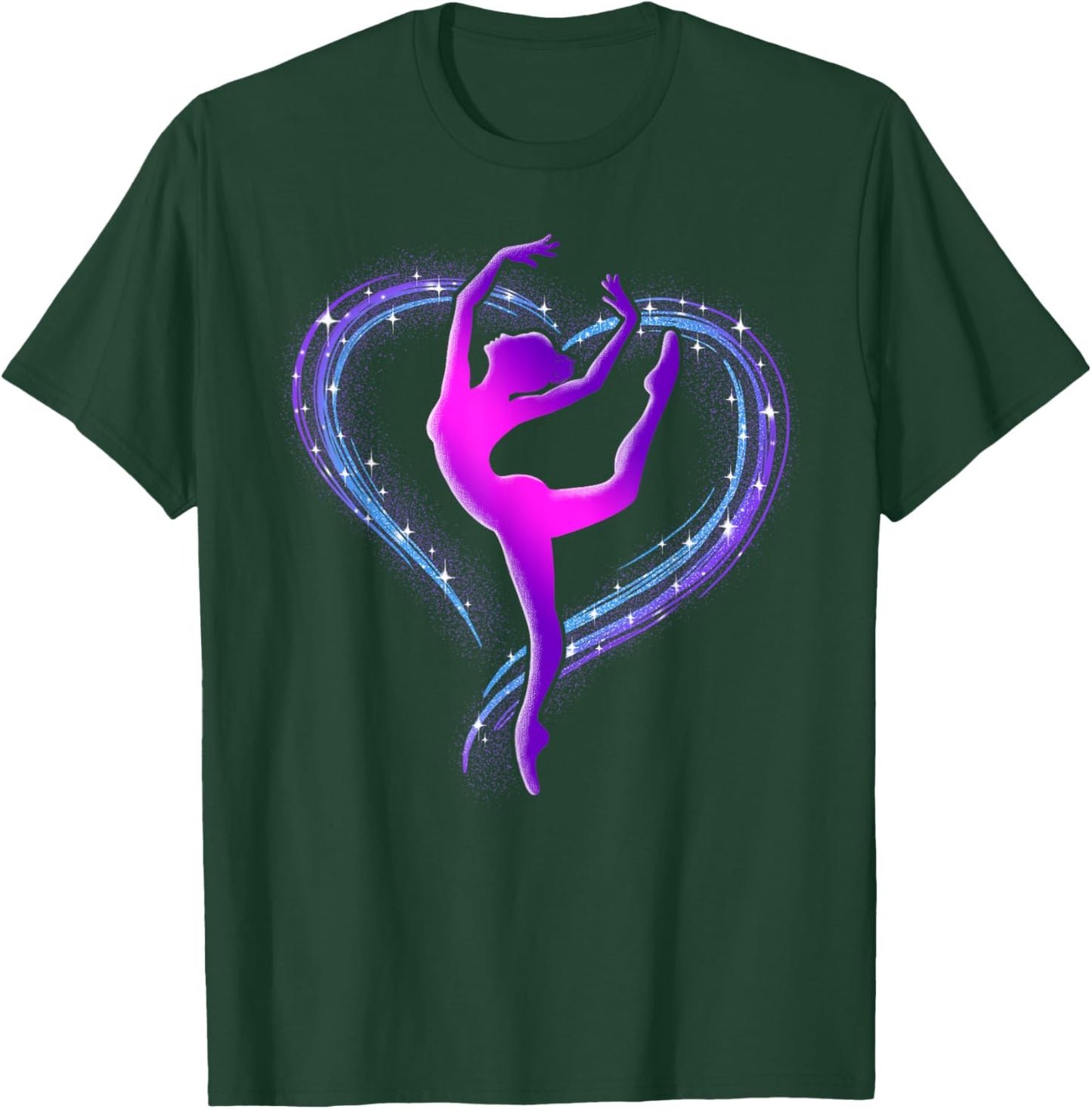 Dance Love Cute Graphic Dancer Heart T-Shirt - T-Shirt | Forest