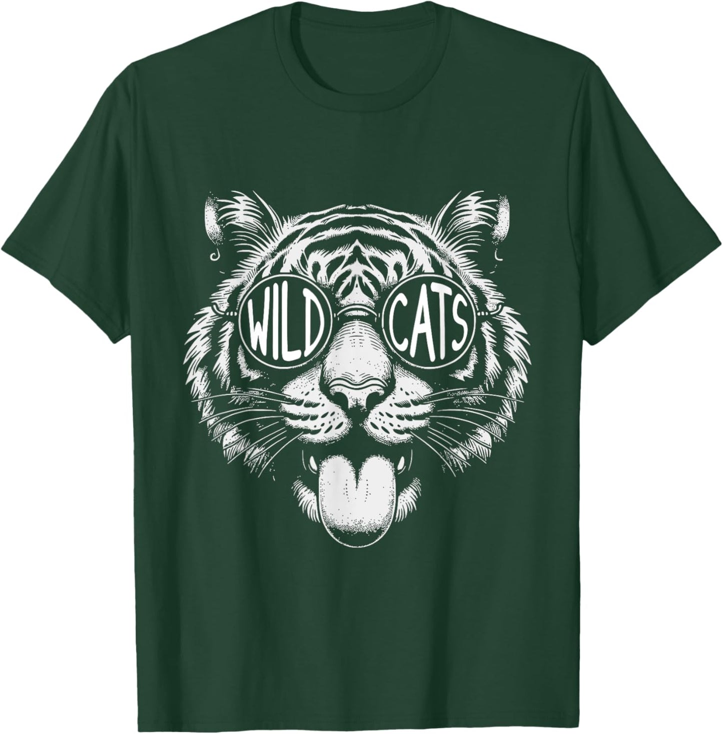 Wildcats School Sports Fan Team Spirit Back To school T-Shirt - T-Shirt | Forest