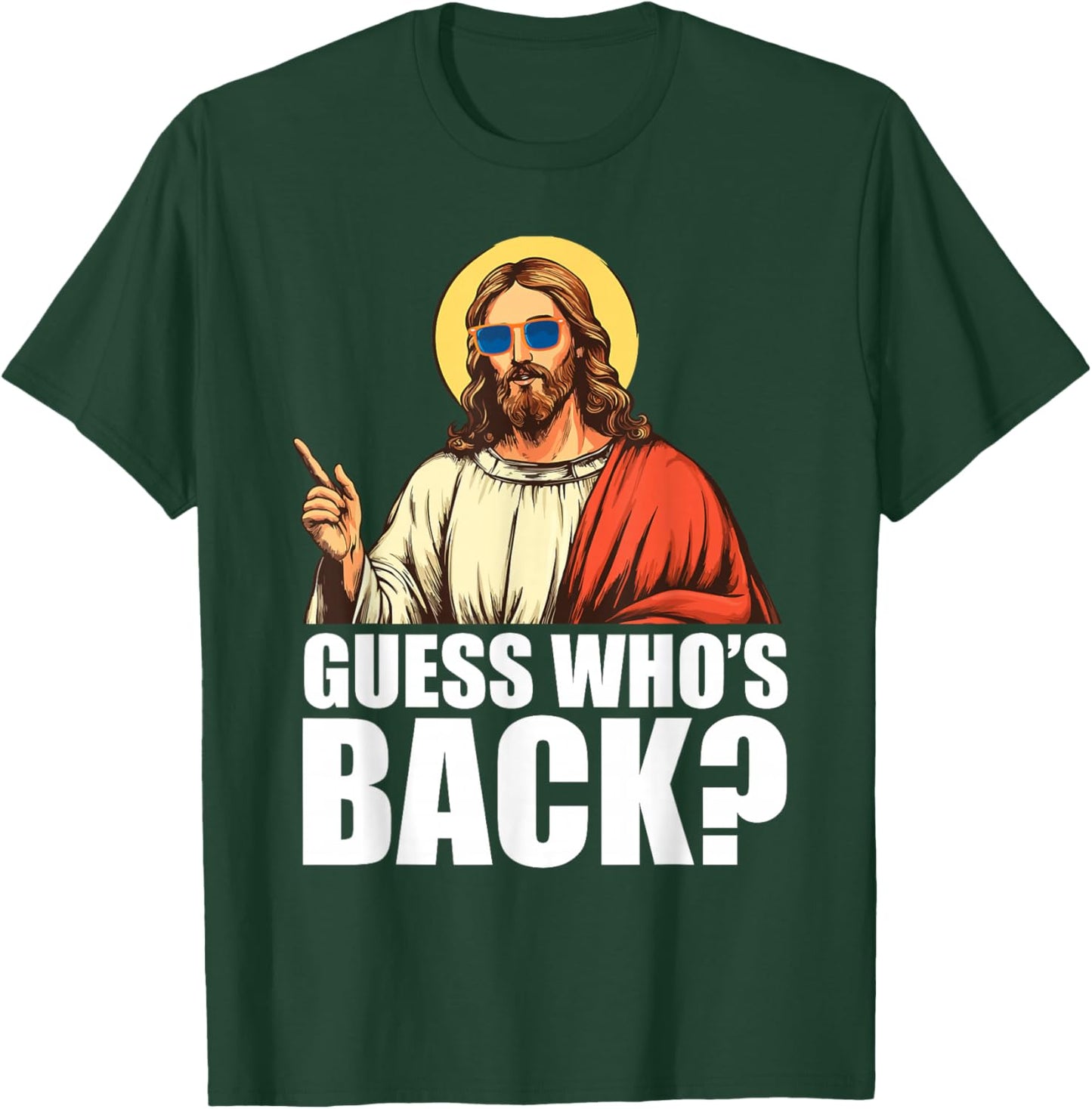 Funny Jesus Easter Resurrection Meme Sunglasses Adults Kids T-Shirt - T-Shirt | Forest