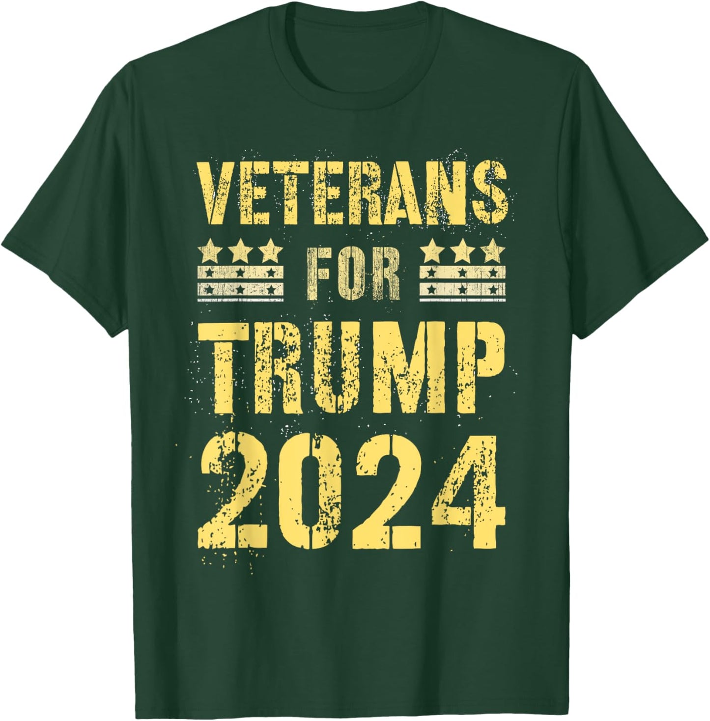 Support VETERANS FOR TRUMP 2024 We Won Took America Back T-Shirt - T-Shirt | Forest