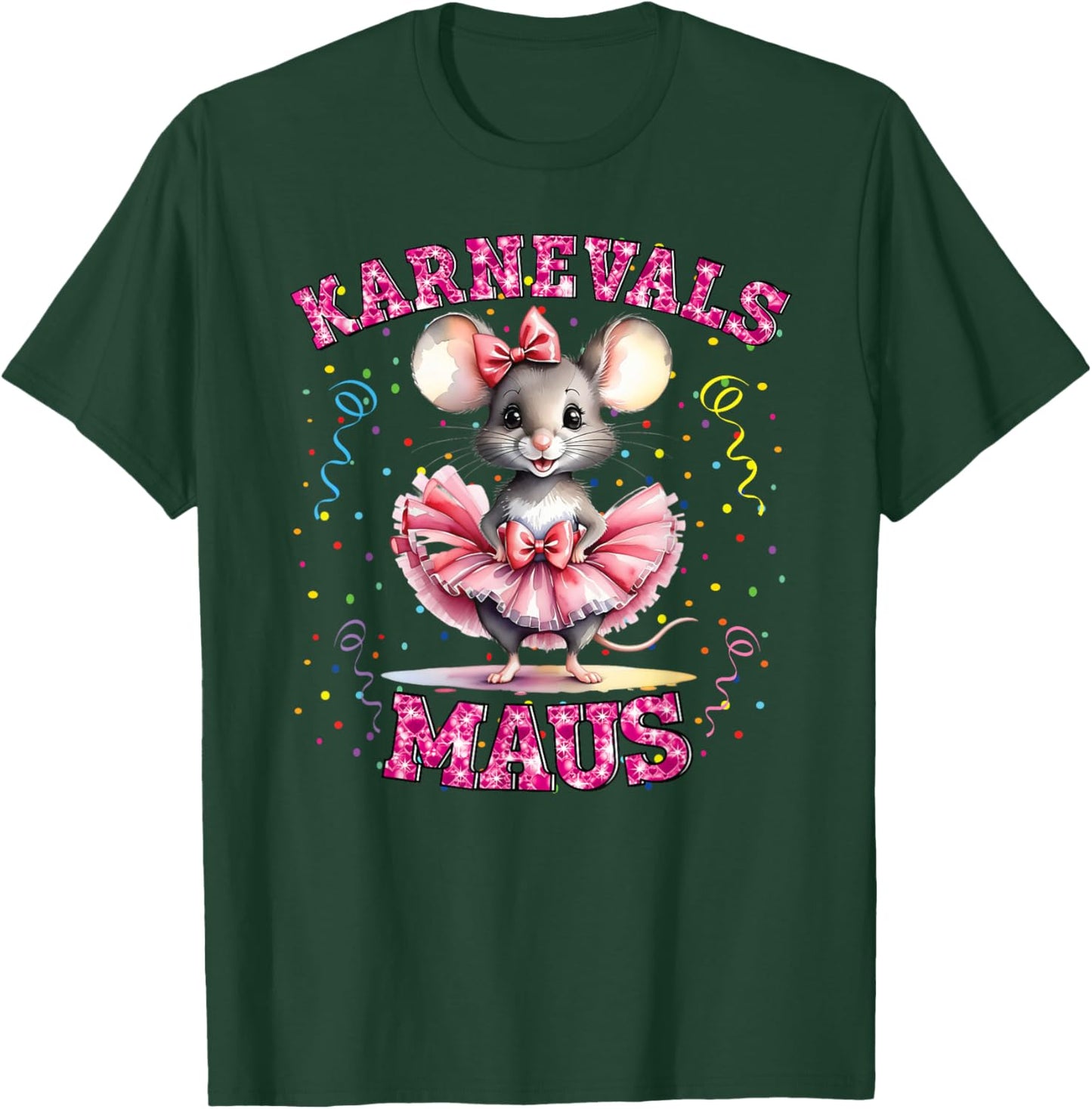Carnival Mouse Girls' Carnival Costume Confetti T-Shirt - T-Shirt | Forest