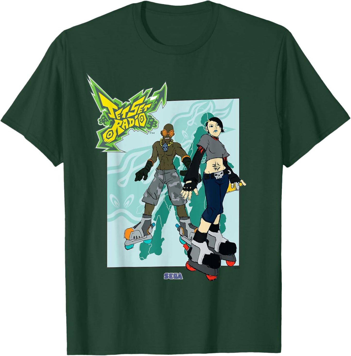 Jet Set Radio duo Garam, Cube SEGA Dreamcast video game T-Shirt - T-Shirt | Forest