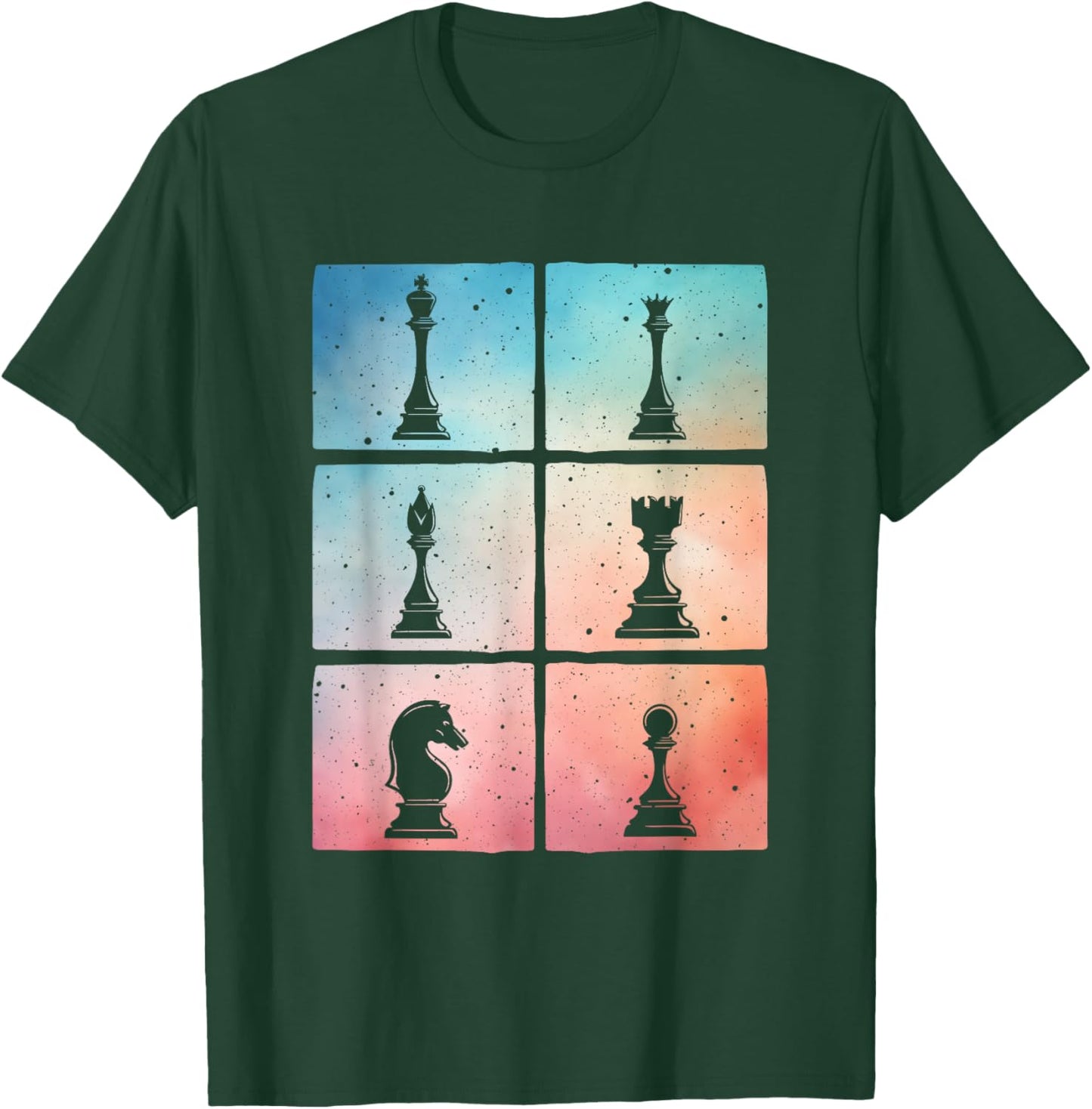 Cool Chess Art Women Kids Chess Player Chess Novelty T-Shirt - T-Shirt | Forest