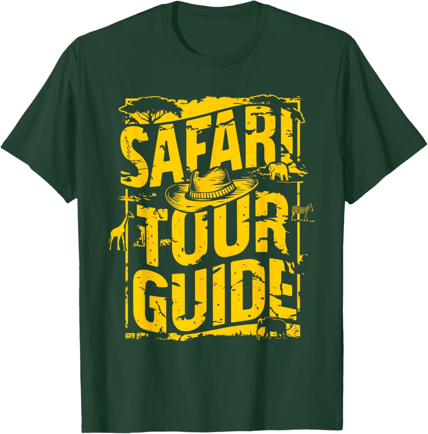Safari Tour Guide Shirt Kids Men Women Adult Costume T-Shirt - T-Shirt | Forest