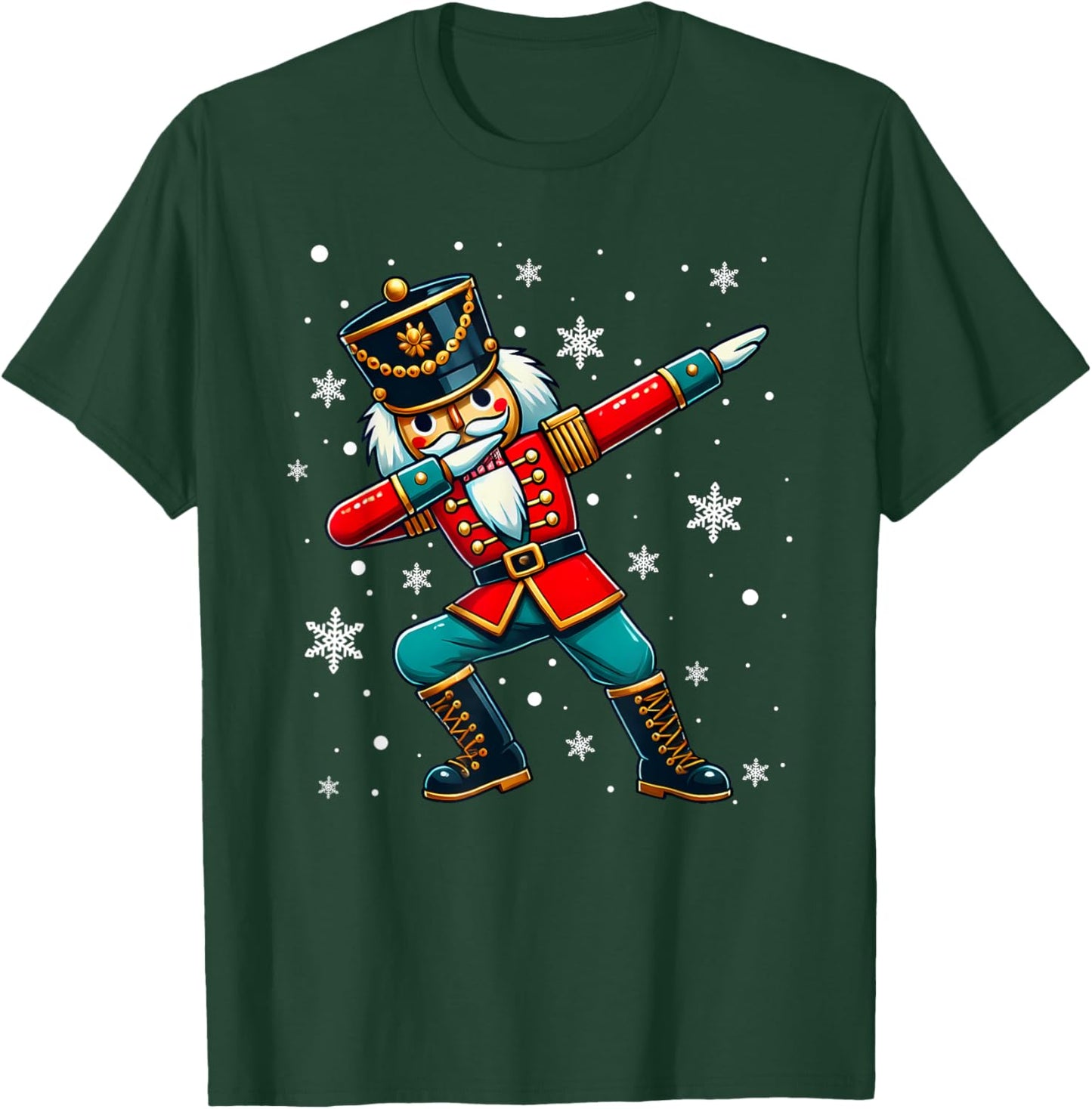 Dabbing Nutcracker Christmas Costume Matching Family Pajama T-Shirt - T-Shirt | Forest