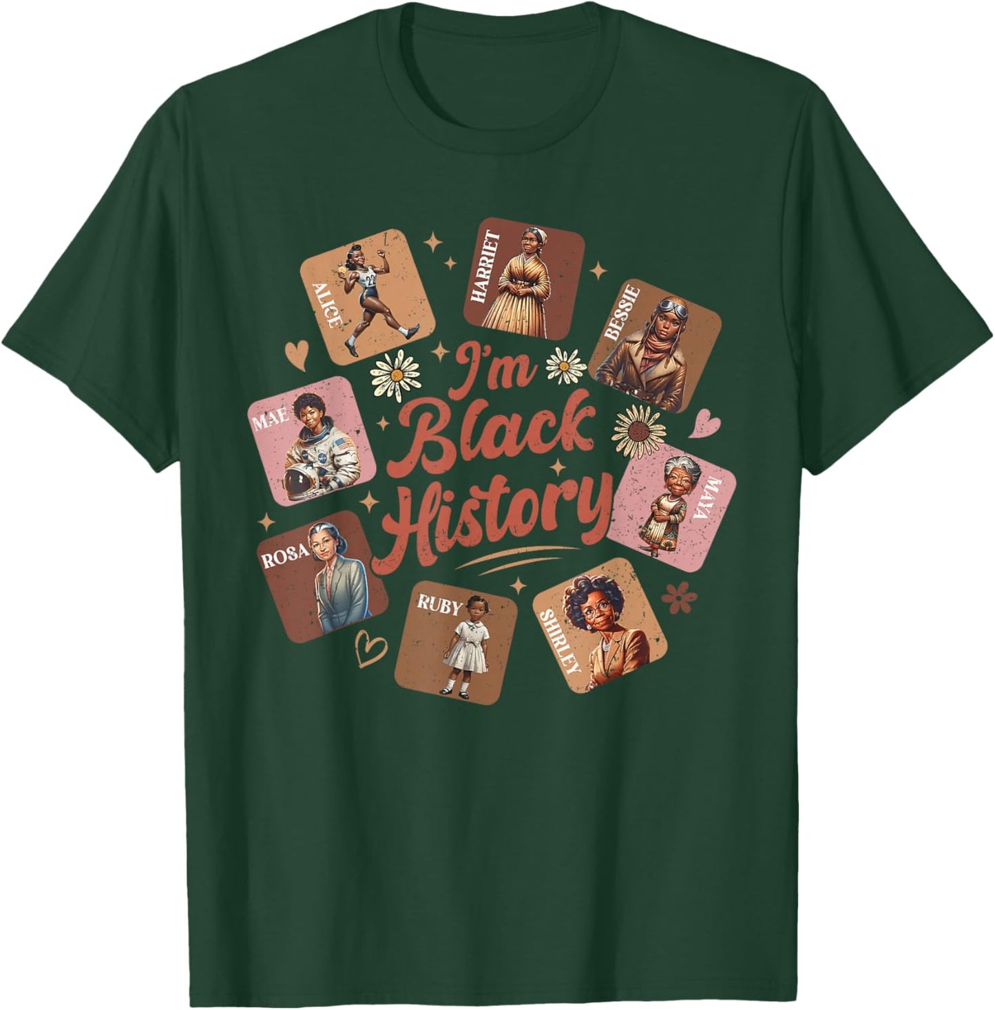 I Am Black History Month Black Women Leader Black Girl Power T-Shirt - T-Shirt | Forest