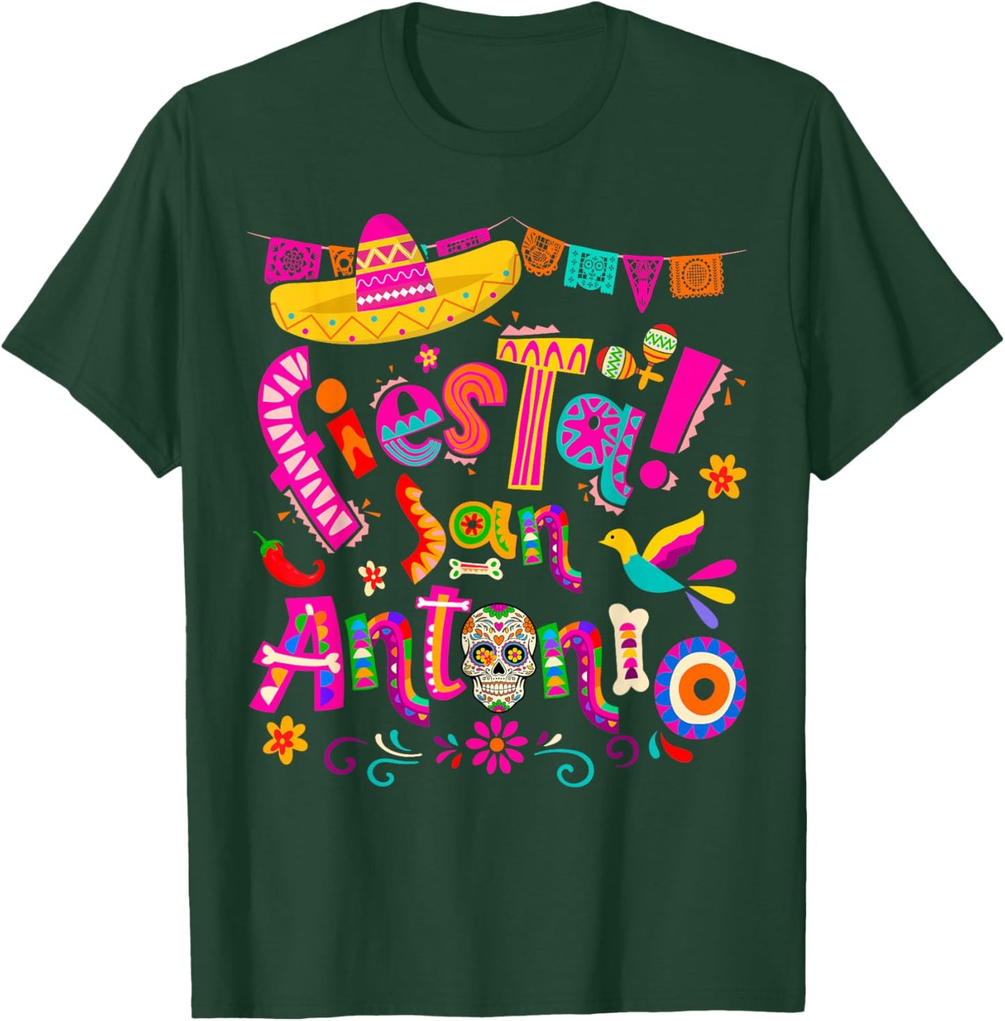 Fiesta Squad San Antonio Texas Cinco De Mayo Lets Fiesta T-Shirt - T-Shirt | Forest